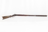 ANTIQUE American HEAVY BARREL Half Stock LONG RIFLE PATCH BOX Plains RifleDouble Set Trigger Rifle with Nice Striped Maple Stock! - 2 of 17