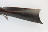 ANTIQUE American HEAVY BARREL Half Stock LONG RIFLE PATCH BOX Plains RifleDouble Set Trigger Rifle with Nice Striped Maple Stock! - 14 of 17