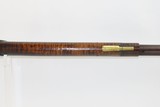 ANTIQUE American HEAVY BARREL Half Stock LONG RIFLE PATCH BOX Plains RifleDouble Set Trigger Rifle with Nice Striped Maple Stock! - 8 of 17