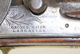 PENNSYLVANIA Antique LONG RIFLE with GEORGE MAYER of LANCASTER Lock BBL Sig 1800s Full-Stock Maple Long Rifle! - 7 of 21