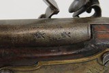 Early 1800s ENGRAVED Antique RICHARDS British .60 Caliber FLINTLOCK Pistol Early 19th Century Self Defense Weapon - 17 of 17