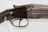 CASED Colt 1883 Double Barrel SHOTGUN 12 Gauge w 1883 Morgan SILVER DOLLAR Scarce ENGRAVED Shotgun Made in 1887 with Damascus Barrels! - 22 of 23