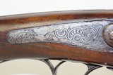 VERY LONG Antique .68 Caliber SMOOTHBORE Single Barrel Percussion MUSKET/Fowler With ENGRAVED BACK ACTION Lock! - 6 of 20
