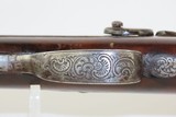 VERY LONG Antique .68 Caliber SMOOTHBORE Single Barrel Percussion MUSKET/Fowler With ENGRAVED BACK ACTION Lock! - 10 of 20