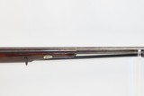 VERY LONG Antique .68 Caliber SMOOTHBORE Single Barrel Percussion MUSKET/Fowler With ENGRAVED BACK ACTION Lock! - 4 of 20