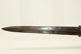 19th Century DAGGER & .70 Cal PISTOL French An 13 Double Edged 14 Inch Dagger with Leather Scabbard! - 24 of 24