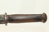 19th Century DAGGER & .70 Cal PISTOL French An 13 Double Edged 14 Inch Dagger with Leather Scabbard! - 23 of 24