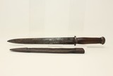 19th Century DAGGER & .70 Cal PISTOL French An 13 Double Edged 14 Inch Dagger with Leather Scabbard! - 20 of 24