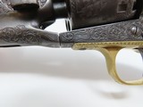 ENGRAVED, INSCRIBED CIVIL WAR Antique COLT 1861 NAVY Revolver .36 Caliber Engraved with Custom Gustave Young Style Scroll Engraving - 6 of 25