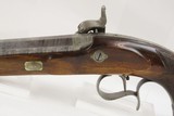 CASED, ENGRAVED Belgian Antique TARGET Pistol Muzzleloading Set Trigger Mid-19th Century Percussion Pistol - 19 of 20