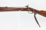 OHIO LONG RIFLE with FALSE MUZZLE Antique .45 Caliber AMERICAN Target With WESTON & ULLERY Marked Lock - 15 of 18