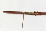 OHIO LONG RIFLE with FALSE MUZZLE Antique .45 Caliber AMERICAN Target With WESTON & ULLERY Marked Lock - 8 of 18