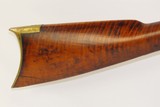 OHIO LONG RIFLE with FALSE MUZZLE Antique .45 Caliber AMERICAN Target With WESTON & ULLERY Marked Lock - 2 of 18
