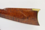 OHIO LONG RIFLE with FALSE MUZZLE Antique .45 Caliber AMERICAN Target With WESTON & ULLERY Marked Lock - 14 of 18