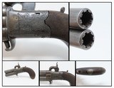 WESTLEY RICHARDS & Co. Antique Swivel Breech Percussion PISTOL ENGRAVED RARE Double Barrel with SCREW OFF BARRELS!