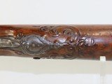 GORGEOUS 18th Century FRENCH FLINTLOCK Double by CHASTEAU A PARIS 1700s ENGRAVED, GOLD, CARVED Beautiful Historical Gun - 18 of 24