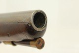 BARNETT British Antique Flint LIGHT DRAGOON Pistol Napoleonic Era Big Bore .63 Caliber for Cavalry - 7 of 17