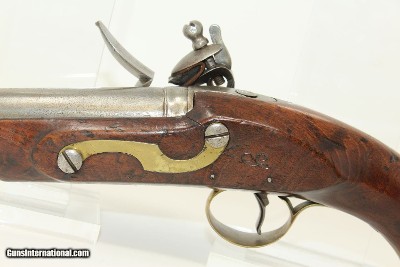 BARNETT British Antique Flint LIGHT DRAGOON Pistol Napoleonic Era Big Bore .63 Caliber for Cavalry - Image 16 of 17