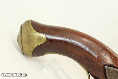 BARNETT British Antique Flint LIGHT DRAGOON Pistol Napoleonic Era Big Bore .63 Caliber for Cavalry - Image 3 of 17