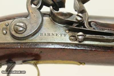 BARNETT British Antique Flint LIGHT DRAGOON Pistol Napoleonic Era Big Bore .63 Caliber for Cavalry - Image 6 of 17
