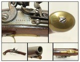 BARNETT British Antique Flint LIGHT DRAGOON Pistol Napoleonic Era Big Bore .63 Caliber for Cavalry