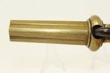4-SHOT Antique BRASS PEPPERBOX Revolver c1840 All Brass Percussion Single Action Pistol - 8 of 17