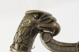 PATRIOTIC Screaming Eagle Sword by F.W. WIDMANN Early 19th Century AMERICAN
With SILVER PLATED Brass Guard, PEARL GRIP & Decorated Blade - 16 of 22