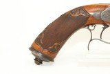1800s European DEULING Pistols by GASTINNE-RENETTE Beautiful Carved, Engraved Set, .45 Caliber - 21 of 25