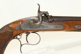 1800s European DEULING Pistols by GASTINNE-RENETTE Beautiful Carved, Engraved Set, .45 Caliber - 5 of 25
