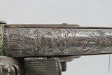ORNATE, BEJEWELED Antique Flintlock BELT Pistol PIRATE .675 Caliber Engraved GEM ADORNED Late-18th / Early 19th Century Pistol - 14 of 19