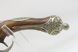 ORNATE, BEJEWELED Antique Flintlock BELT Pistol PIRATE .675 Caliber Engraved GEM ADORNED Late-18th / Early 19th Century Pistol - 17 of 19