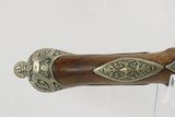 ORNATE, BEJEWELED Antique Flintlock BELT Pistol PIRATE .675 Caliber Engraved GEM ADORNED Late-18th / Early 19th Century Pistol - 11 of 19