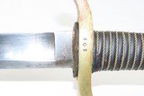 CIVIL WAR DATED Antique AMES U.S. Model 1840 LIGHT ARTILLERY Saber Chicopee Dated “1864” & Inspected by G.W. Schuman - 6 of 12
