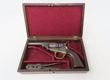 Antique COLT Pocket NAVY Model CARTRIDGE Conversion .38 Caliber Revolver With HARDWOOD CASE & Dual Cavity Ball Mold - 1 of 21