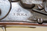 REVOLUTIONARY WAR Period JOHN REA Long Sea Service Pattern FLINTLOCK Pistol Used by the British Royal Naval Service! - 6 of 17