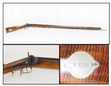 Frederick LEATHERMAN of DAYTON OHIO Heavy Barreled LONG RIFLE Antique .63 19+ LB. Rifle Manufactured circa the Mid-1800s - 1 of 20