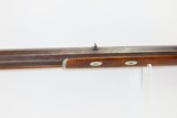 Frederick LEATHERMAN of DAYTON OHIO Heavy Barreled LONG RIFLE Antique .63 19+ LB. Rifle Manufactured circa the Mid-1800s - 19 of 20
