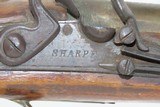 Antique SHARPE of LONDON “Extra Sharpe Proof” Flintlock INDIAN TRADE Pistol British with Birmingham Proofs & Brass Barrel - 5 of 18