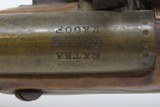 Antique SHARPE of LONDON “Extra Sharpe Proof” Flintlock INDIAN TRADE Pistol British with Birmingham Proofs & Brass Barrel - 13 of 18
