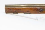 Antique SHARPE of LONDON “Extra Sharpe Proof” Flintlock INDIAN TRADE Pistol British with Birmingham Proofs & Brass Barrel - 18 of 18