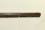 OHIO/INDIANA Antique .45 Long Rifle by SAUCERMAN G. Saucerman Marked Circa 1840s Percussion Long Rifle - 7 of 21
