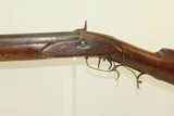 OHIO/INDIANA Antique .45 Long Rifle by SAUCERMAN G. Saucerman Marked Circa 1840s Percussion Long Rifle - 19 of 21