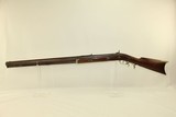 OHIO/INDIANA Antique .45 Long Rifle by SAUCERMAN G. Saucerman Marked Circa 1840s Percussion Long Rifle - 17 of 21