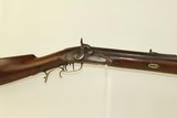 OHIO/INDIANA Antique .45 Long Rifle by SAUCERMAN G. Saucerman Marked Circa 1840s Percussion Long Rifle - 2 of 21