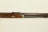 OHIO/INDIANA Antique .45 Long Rifle by SAUCERMAN G. Saucerman Marked Circa 1840s Percussion Long Rifle - 6 of 21