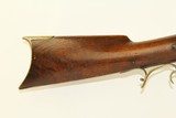 OHIO/INDIANA Antique .45 Long Rifle by SAUCERMAN G. Saucerman Marked Circa 1840s Percussion Long Rifle - 4 of 21