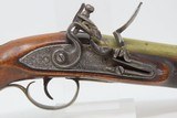 Antique Joseph WESTWOOD of LONDON Brass Barrel FLINTLOCK INDIAN TRADE Pistol British with Birmingham Proofs & Brass Barrel - 3 of 18