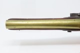 Antique Joseph WESTWOOD of LONDON Brass Barrel FLINTLOCK INDIAN TRADE Pistol British with Birmingham Proofs & Brass Barrel - 13 of 18