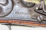 Antique Joseph WESTWOOD of LONDON Brass Barrel FLINTLOCK INDIAN TRADE Pistol British with Birmingham Proofs & Brass Barrel - 5 of 18
