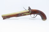 Antique Joseph WESTWOOD of LONDON Brass Barrel FLINTLOCK INDIAN TRADE Pistol British with Birmingham Proofs & Brass Barrel - 16 of 18